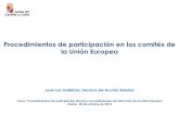 participación CCAA en la Unión Europeoa. Comitología