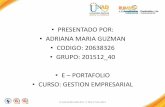 Plantilla unad portafolio GRUPO 201522/ 40