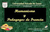 Humanismo Y Pedagogos Franceses