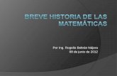 Breve historia de las matemáticas