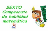 6º Campeonato de habilidad matemática: FACTORITRÓN