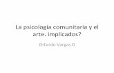 Arte   Y PsicologíA Comunitaria