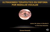 Ultrasonido terapéutico en disfonia por nódulos vocales