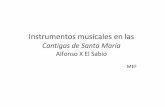 Instrumentos musicales en las Cantigas de Santa María, de Alfonso X