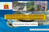 Inversión en el Perú y requerimeinto de Profesionales
