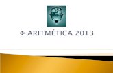 Aritmetica 2013