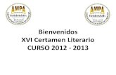 XVI Certamen Literario - Colegio Ciudad de Zaragoza