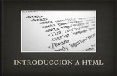Tema 3 - Introducción a HTML
