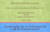 Tecnologías de la Información y de la Comunicación (TICs)