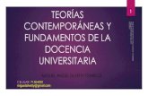 Teorías Contemporáneas y fundamentos de la Docencia Universitaria - Modelos Educativos