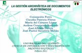 La Gestión archivística de documentos electrónicos