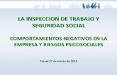Comportamientos negativos en la empresa y riesgos psicosociales – Teruel