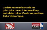 La defensa mexicana de los principios de no intervención y autodeterminación de los pueblos: los casos de Cuba y Nicaragua