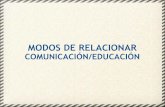 Modos de relacionar comunicacion_educacion