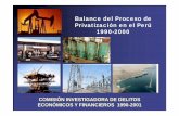 Balance del proceso de privatización en el Perú. 1990 - 2000