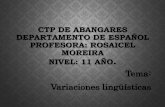 CTP Variedades Linguisticas-Español Americano y Costarricense-11 año