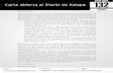 Carta abierta al Diario de Xalapa