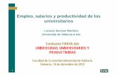 Empleo, salarios y productividad de los universitarios