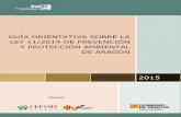Guía orientativa sobre la ley de prevención y protección ambiental de Aragón