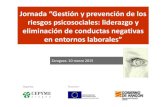 Presentación campaña. Jornada en Zaragoza “Gestión y prevención de los riesgos psicosociales”