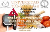Terapia nutricional de diabetes mellitus tipo 1 y 2
