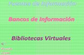 Fuentes de información, biblioteca virtual, bancos de información