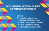 Grupo g  documentos medico legales. dictámenes periciales