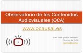 Observatorio de los Contenidos Audiovisuales (OCA) - Universidad de Salamanca