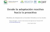 Anton Eitzinger (CIAT-DAPA) - Desde la adaptación reactiva hacia la proactiva (Medidas de adaptación al cambio climático en los Andes)