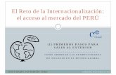 El Reto de la Internacionalización: el acceso al mercado del Perú