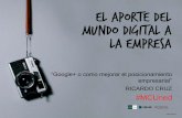Google+ o como mejorar el posicionamiento empresarial en la Master Class "El aporte del mundo digital a la empresa." en la Uned Tenerife