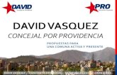 Propuestas CONCEJAL DAVID VASQUEZ