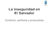 La inseguridad ciudadana en El Salvador, 2013