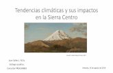 Cambio climático en la Sierra Centro de Ecuador