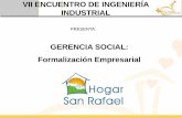 Gerencia Social para la formalización empresarial