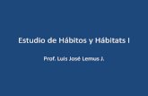 Estudio de hábitos y hábitats i
