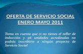Oferta de proyectos de Servicio Social 2011