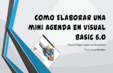 Como elaborar una mini agenda con el asistente de  visual basic 6.0