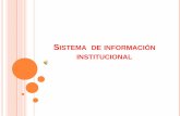Sistema  de información institucional
