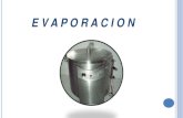Tipos y equipos de evaporadores