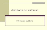Informe final de la auditoria de sistemas