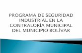 Programa de seguridad industrial en la contraloría municipal