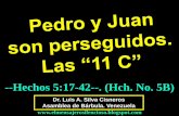 CONF. PEDRO Y JUAN SON PERSEGUIDOS. HECHOS 5:17-42. (HCH. No. 5B)