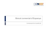 Estudi boicot comercial d'Espanya