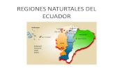 Regiones Naturtales del ecuador