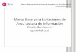 Marco Base para Licitaciones de Arquitectura de Información