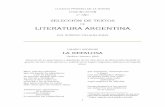 Selección de textos de Literatura Argentina (S. XIX)