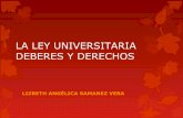 La ley universitaria en las universidades nacionales del Perú.