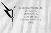 Licencias de software.