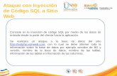 ATAQUE CON INYECCIÓN DE CÓDIGO SQL A SITIO WEB